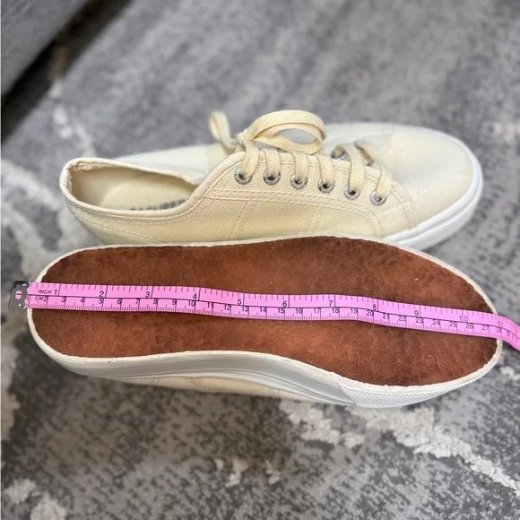 Superga 2790 Platform Sneakers- Women's Beige Canvas - Picture 8 of 10